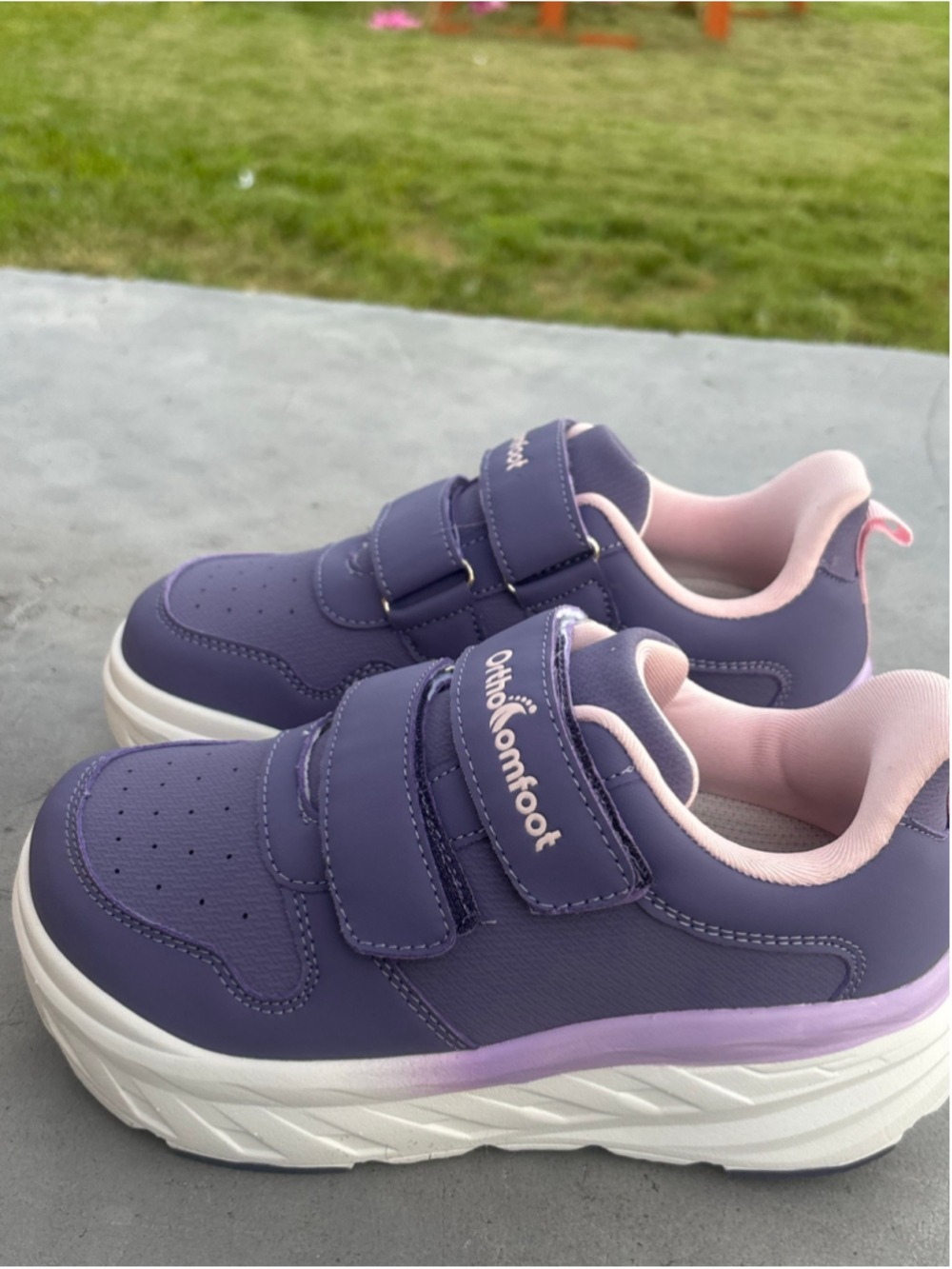 Kids Orthocomfoot Sneakers in Purple and Pink Size Eu 33 (1 Junior )